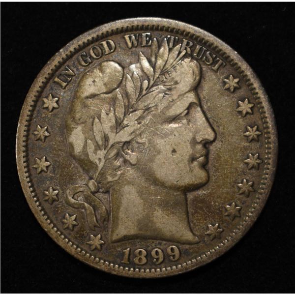 1899-O BARBER HALF DOLLAR XF