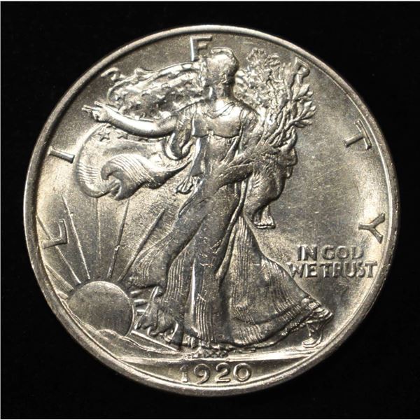 1920-S WALKING LIBERTY HALF DOLLAR NICE BU