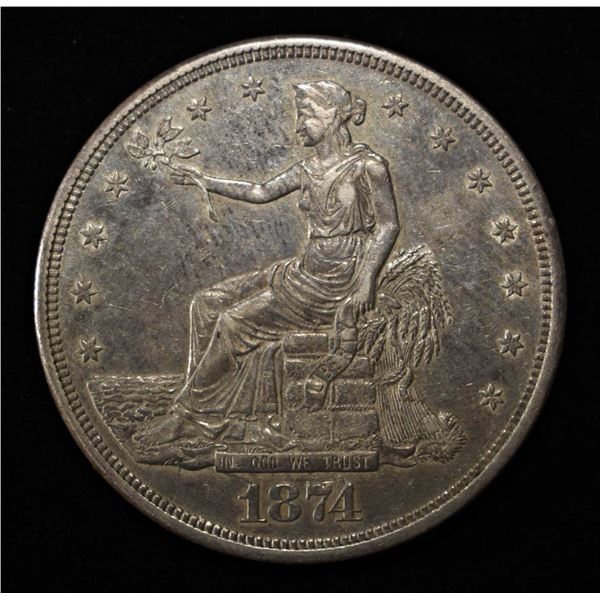 1874-CC TRADE DOLLAR BU