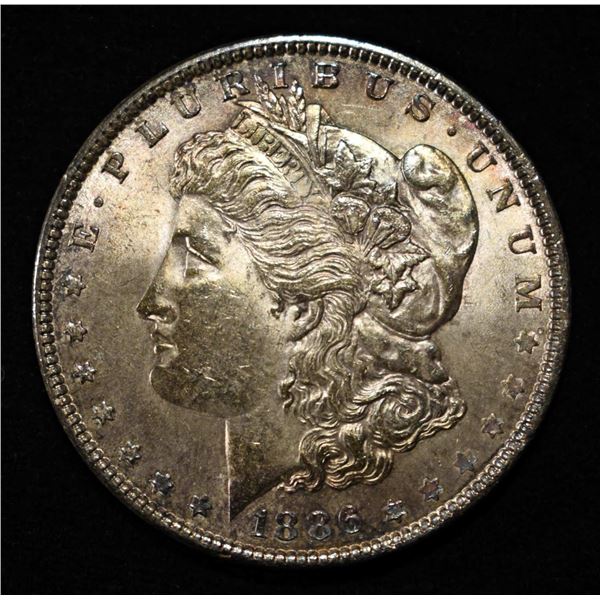 1886 MORGAN DOLLAR GEM BU