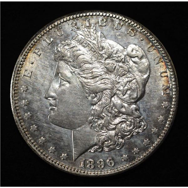 1896-S MORGAN DOLLAR CH BU PL