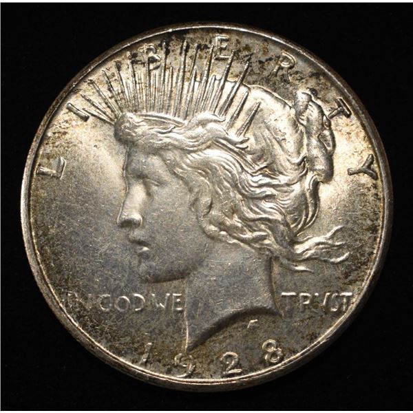 1928-S PEACE DOLLAR VERY CH BU NEAR GEM