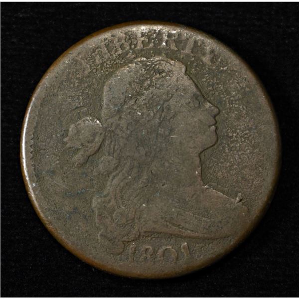 1801 LARGE CENT FINE, CORROSION