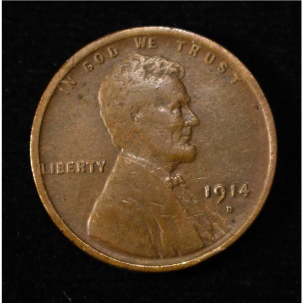 1914-D LINCOLN CENT FINE