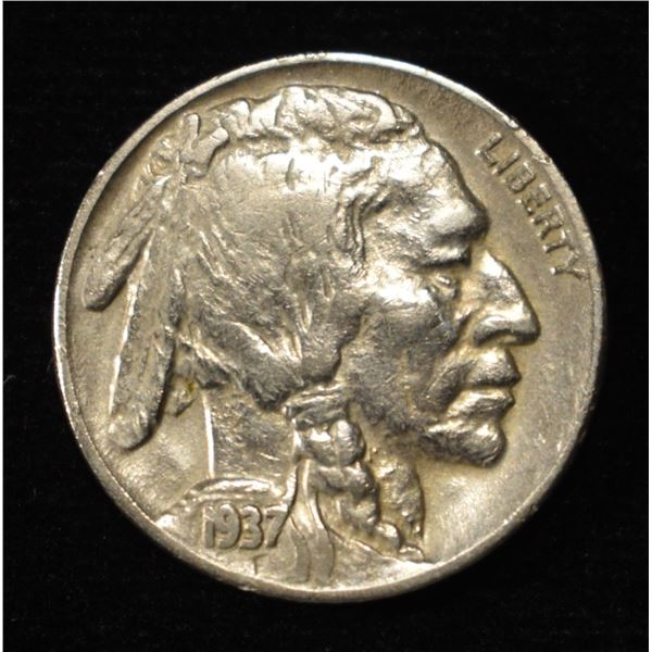 1937-D 3 LEG BUFFALO NICKEL XF