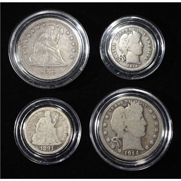 SEATED AND BARBER TYPE LOT