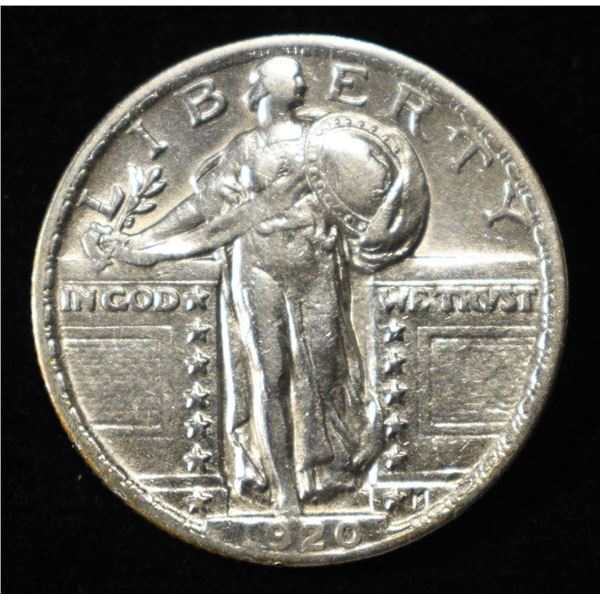 1920 STANDING LIBERTY QUARTER AU/BU