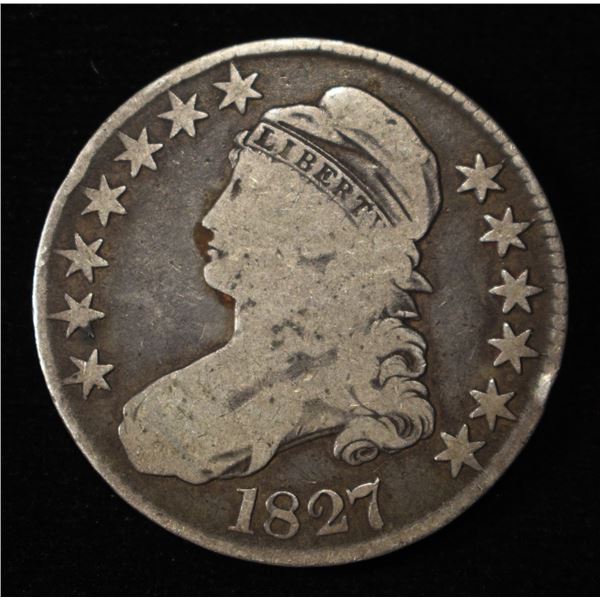 1827 BUST HALF DOLLAR GOOD