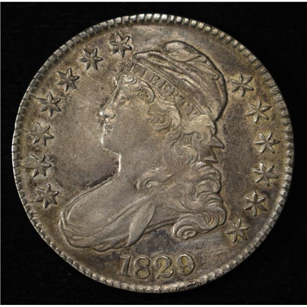 1829 BUST HALF DOLLAR XF/AU