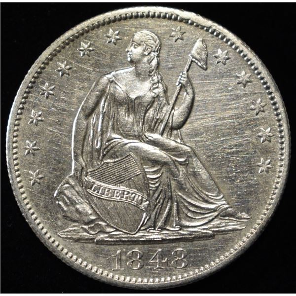 1848-O SEATED LIBERTY HALF DOLLAR BU