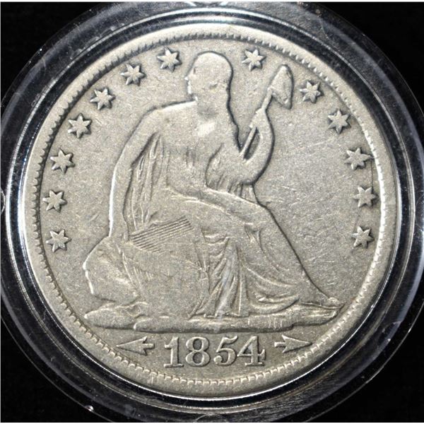 1854-O SEATED LIBERTY HALF DOLLAR
