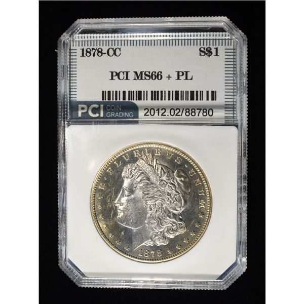 1878-CC MORGAN DOLLAR PL PCI SUPERB GEM BU