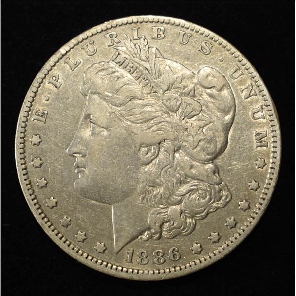 1886-O MORGAN DOLLAR XF