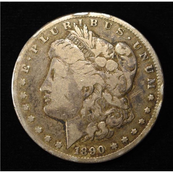 1890-CC MORGAN DOLLAR VG