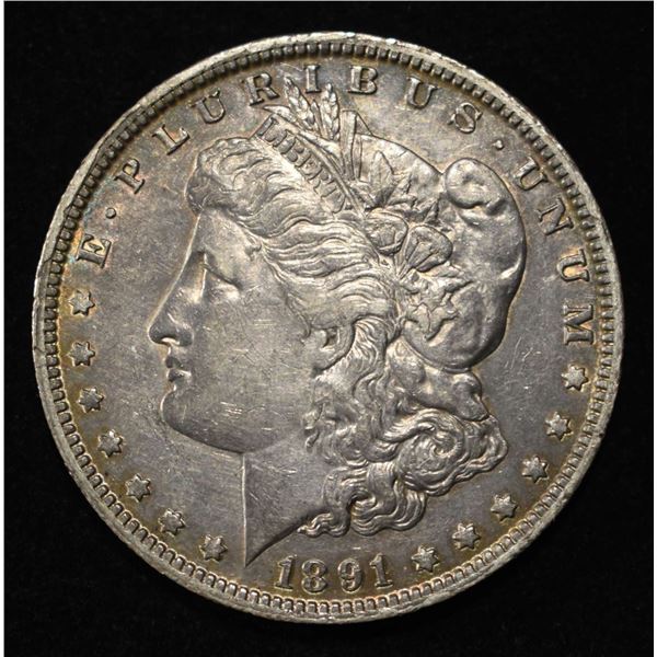 1891-O MORGAN DOLLAR XF/AU
