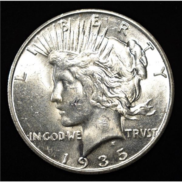 1935-S PEACE DOLLAR CH BU