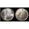 Image 1 : 1992 & 1993 AMERICAN SILVER EAGLES