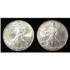 Image 1 : 2003 & 2004 AMERICAN SILVER EAGLES