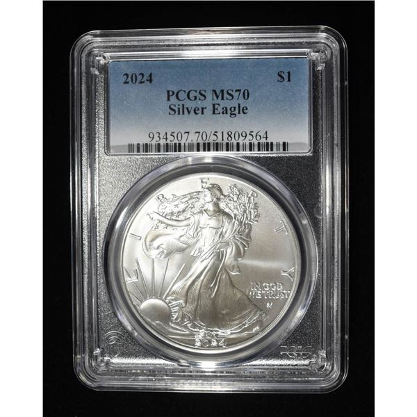 2024 AMERICAN SILVER EAGLE PCGS MS70