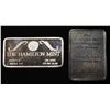 Image 2 : (2) 1 OZ .999 SILVER HAMILTON MINT BARS