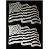 Image 1 : (2) WAVING FLAG 1 TROY OUNCE .999 SILVER