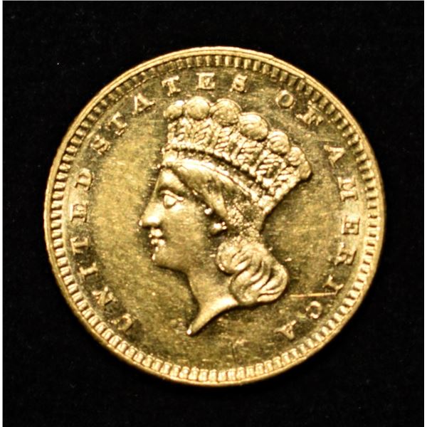 1886 $1 GOLD CH BU PL