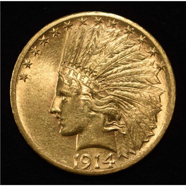 1914-S $10 GOLD CHBU