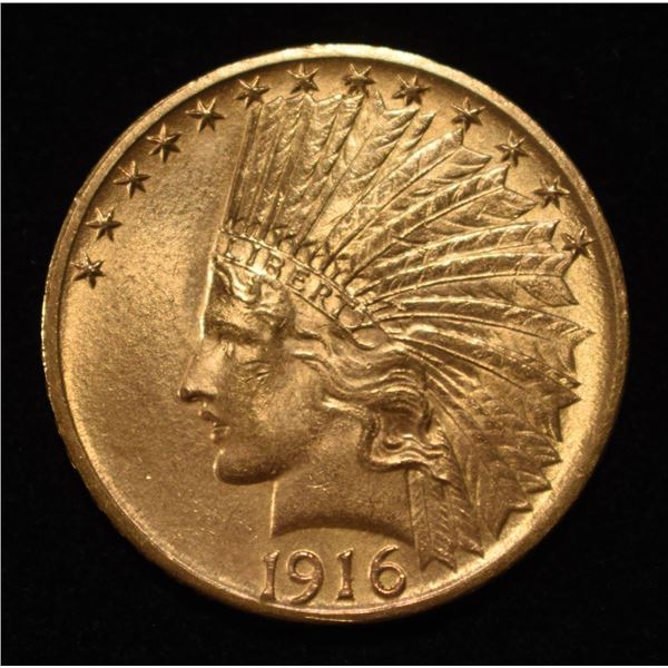 1916-S $10 GOLD  VERY CH BU