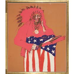 Fritz Scholder, serigraph