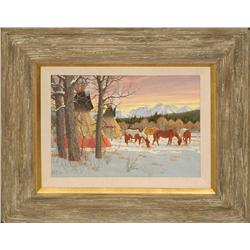 Ron Stewart, oil on board