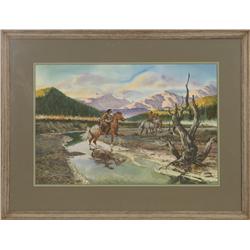 Jack Hines, watercolor