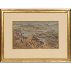 Gayle P. Hoskins, oil on paper