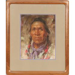 Harley Brown, pastel. Cowboy Artists of America.