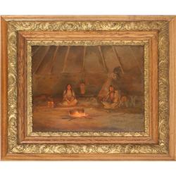 William Standing, oil on board