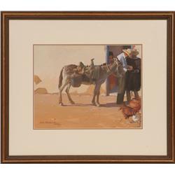 Ned Mueller, gouache