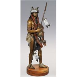 Jerry Snodgrass, large bronze, 1997, 48" x 18", Prince of the Plains. Impressive size!