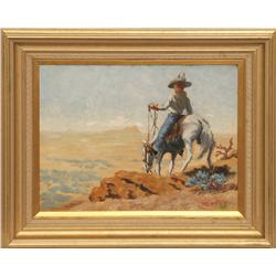 Burt Procter, oil on board