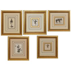 Burt Procter, five drawings