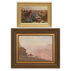 Burt Procter, two oil paintings