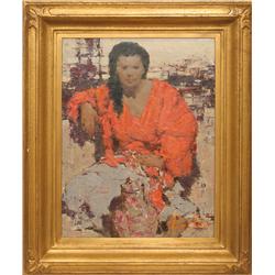 Burt Procter, oil on board