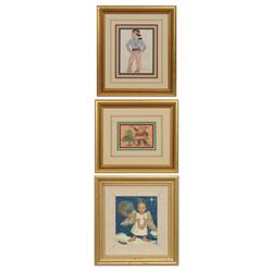 Burt Procter, three drawings