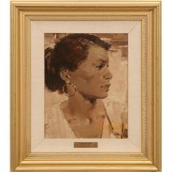 Burt Procter, oil on board