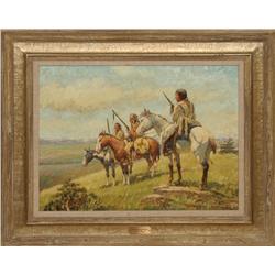 Frank Hagel, oil on board