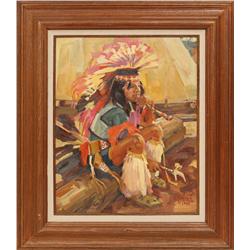 Gary Schildt, oil on board