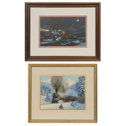 R.E. Pierce, two railroad oils on board