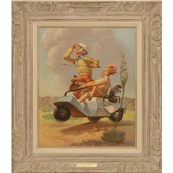 Frank Holt, oil on board