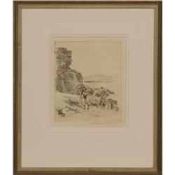 Edward Borein, etching