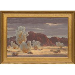 John W. Hilton, oil on board