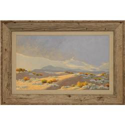 John W. Hilton, oil on board