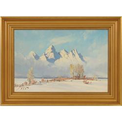 Conrad Schwiering, oil on board.